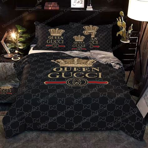 gucci queen bed set.